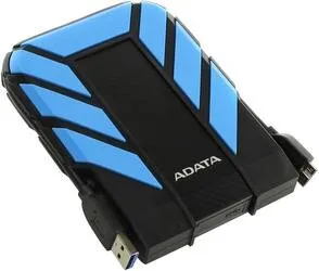 HDD ext 2.5" 1.0TB USB3.1 ADATA DashDrive Durable HD710 Pro, прорезиненный, черный/синий (AHD710P-1TU31-CBL) Waterproof/Dustproof/Shockproof, военный стандарт MIL-STD-810G 516.6