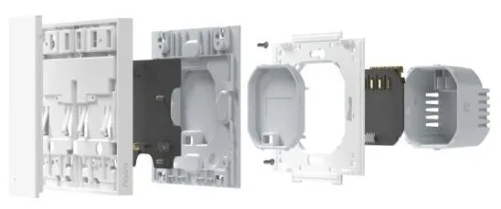 Умный выключатель Aqara Smart Wall Switch H1 EU двухклавишный (WS-EUK02)