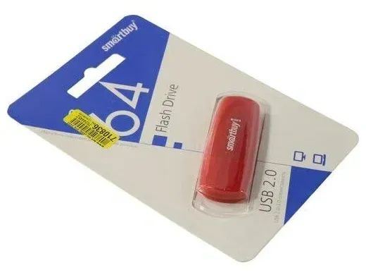 USB-флешка SMARTBUY Scout Red (SB064GB2SCR) UFD 2.0 064GB красный