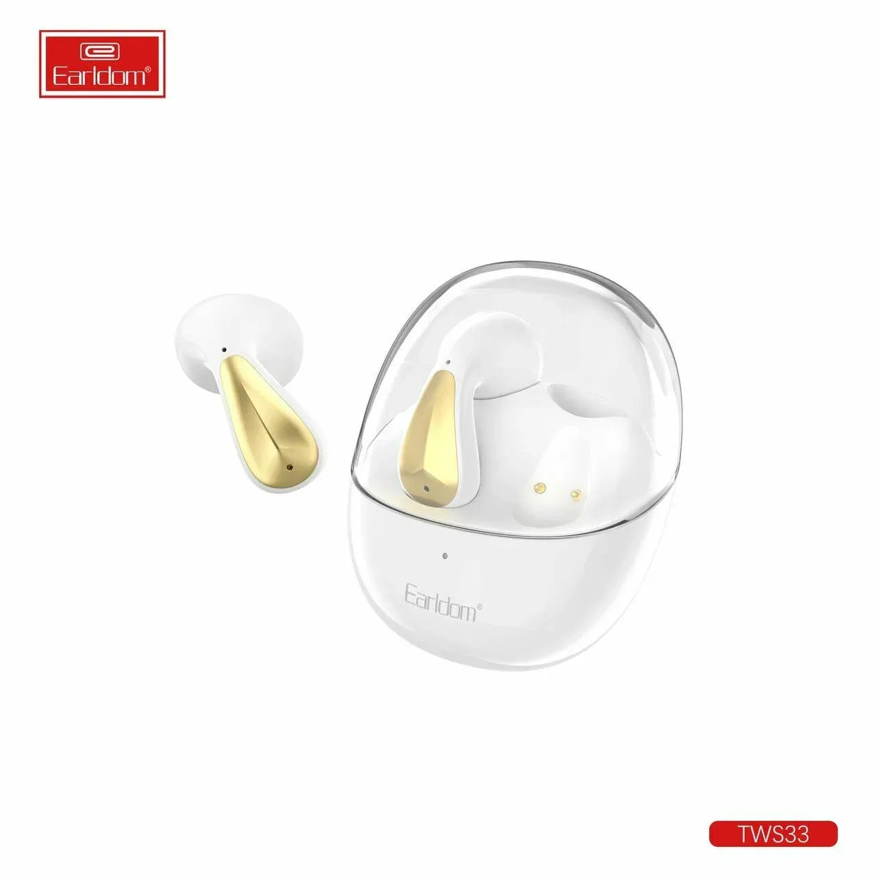 Наушники Earldom TWS33 airpods Bluetooth внутриканальные с микрофоном белый