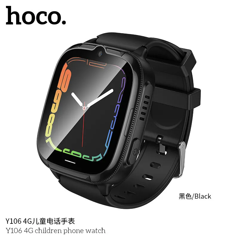 Детские смарт-часы HOCO Y106 4G (черный)