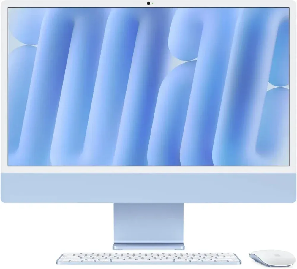 Моноблок Apple iMac A3247 4.5K (MWUF3ZP/A) 24" Apple M4 8 core, 16ГБ 256ГБ SSD, macOS синий, фото 1
