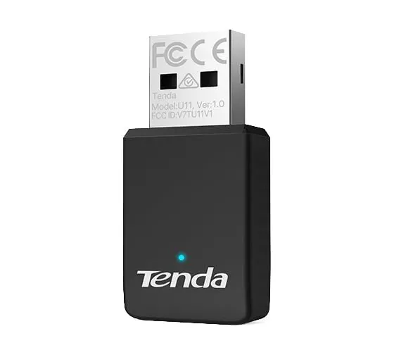 Tenda U11 Двухдиапазонный Wi-Fi адаптер 2,4/5ГГц, до 900Мбит/с, подключение USB, внутренняя антенна, фото 1