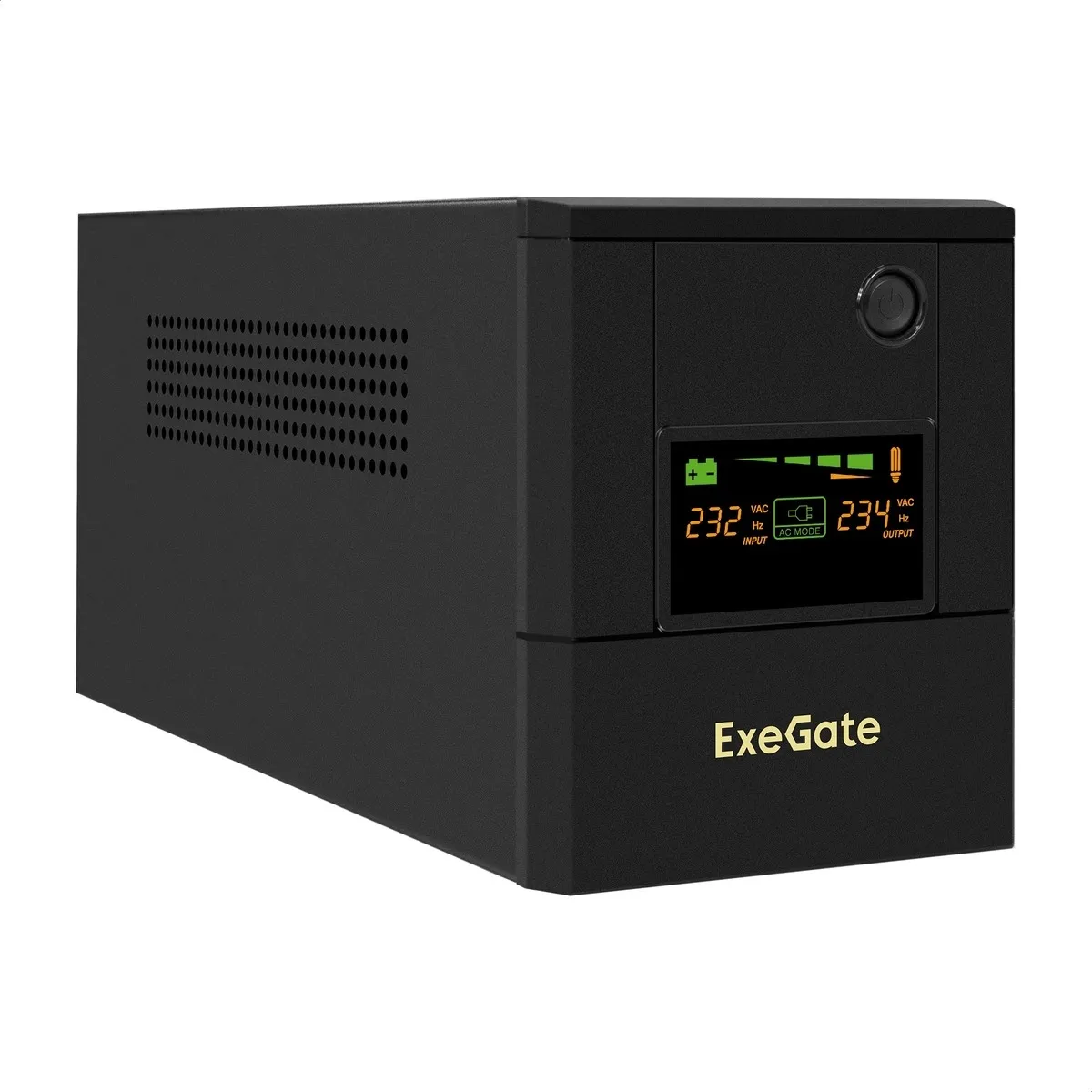 ИБП ExeGate SpecialPro Smart LLB-1000.LCD.AVR.4SH (EX299950RUS) 1000VA/700W, LCD, AVR, 4*EU/Тип FSchuko, батарея 12V 7.2Ah 2шт, металличе, фото 1