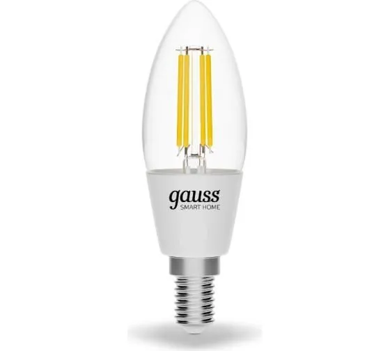 Умная лампа Gauss Smart Home C35 (1230112) E14 4.5Вт 495lm, фото 1