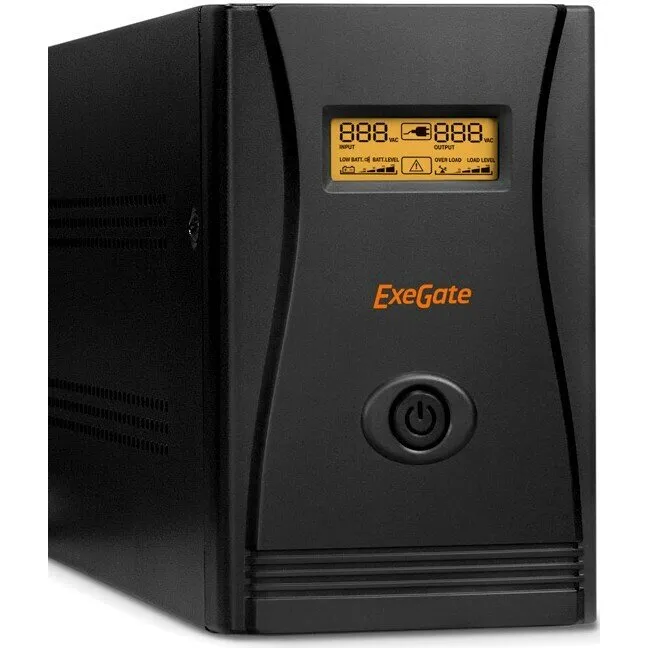 ИБП ExeGate SpecialPro Smart LLB-1600.LCD.AVR.EURO.RJ (EP285512RUS) 1600VA/950W Black, фото 1