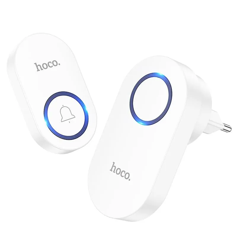 Дверной звонок HOCO HI25 wireless doorbell(EU) (белый), фото 1