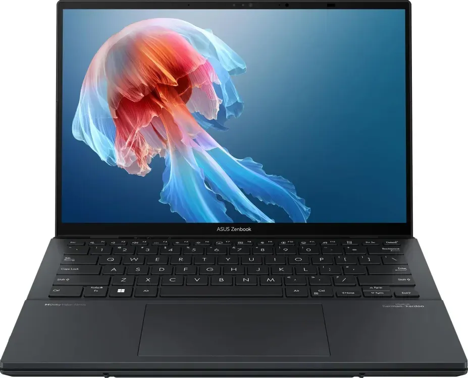 Ноутбук Asus ZenBook Duo UX8406CA-QL460X (90NB14X1-M00UA0-Win11P) Core Ultra 7 255H 16Gb SSD512Gb Intel Arc 140T 14" OLED Touch WUXGA dk.grey WiFi, фото 1