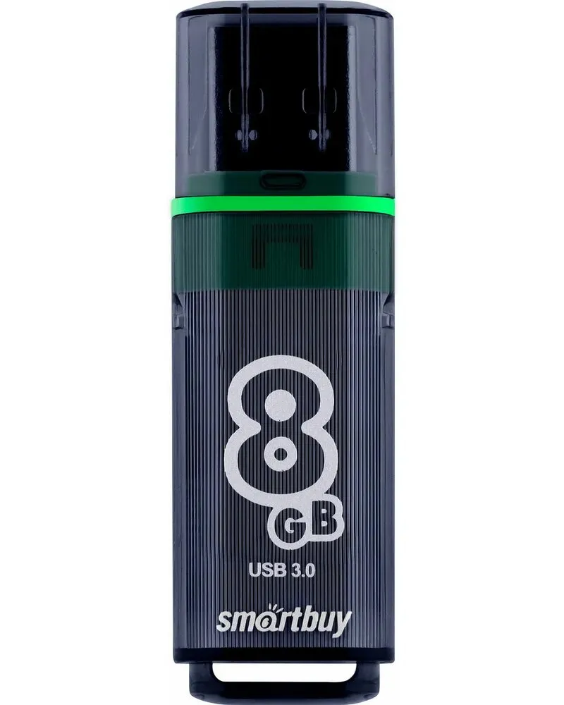 USB-флешка SMARTBUY SB8GBGS-DG 8GB USB 3.0 Glossy Series Dark Grey