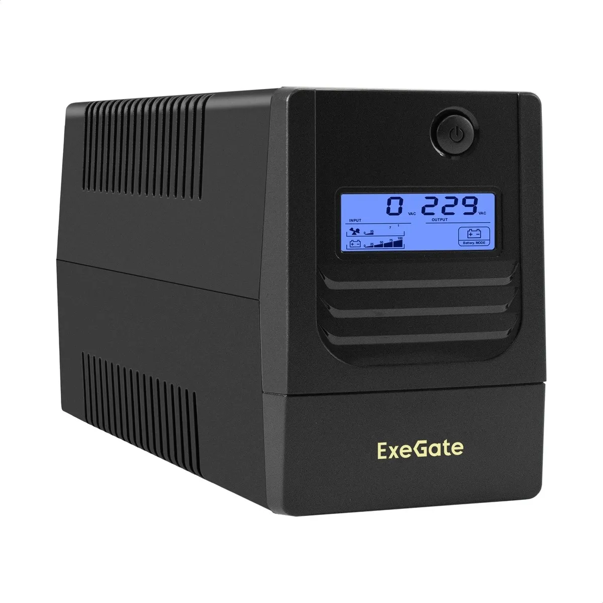 ИБП ExeGate Smart LB-850.LCD.AVR.4C13.USB (EX299501RUS) 850VA/510W, LCD, AVR, 4*C13, USB, батарея 12V 9Ah, Black, фото 1
