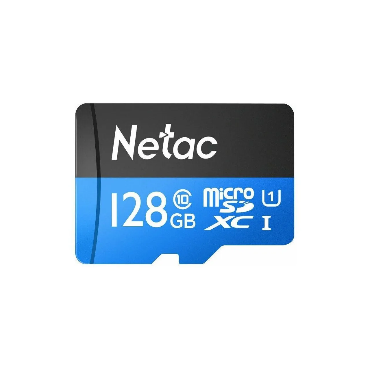 Карта памяти Netac P500 Standard MicroSDXC 128GB NT02P500STN-128G-S U1/C10 up to 80MB/s, retail pack card only, фото 1