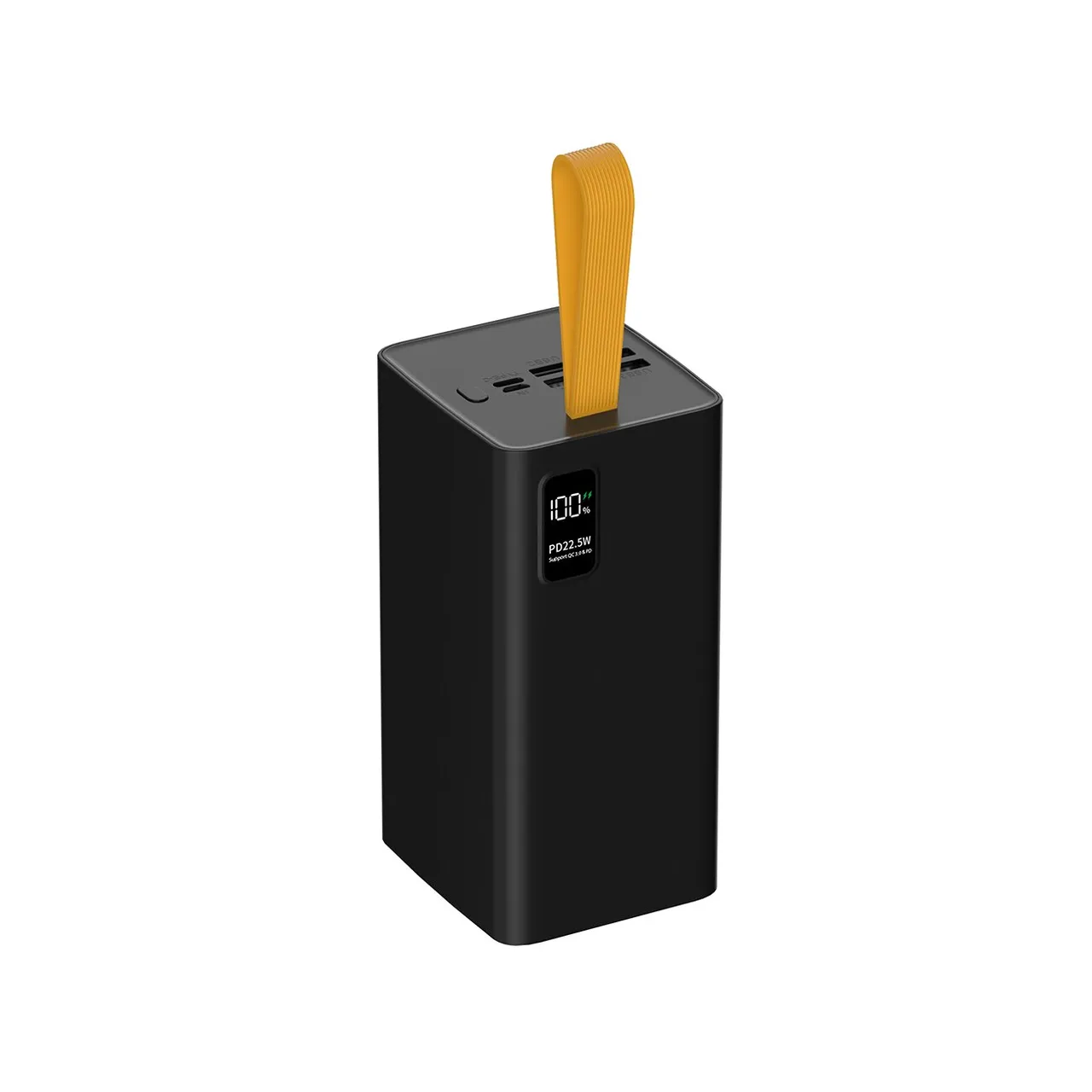 Внешний аккумулятор PERO PB10 60000 mAh, Li-Pol, output USB-C + 4 USB-A, черный
