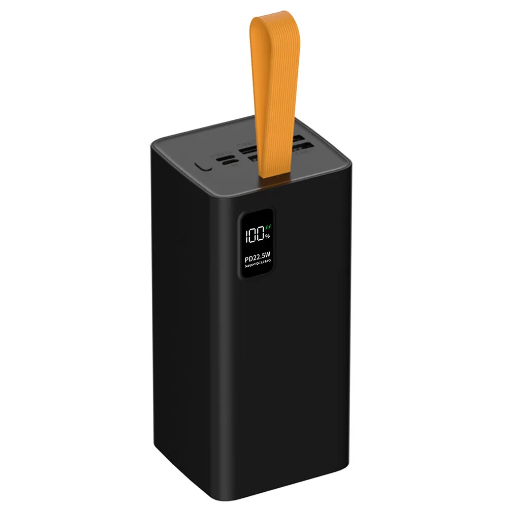 Внешний аккумулятор PERO PB09 50000 mAh, Li-Pol, output USB-C + 4 USB-A, черный, фото 1