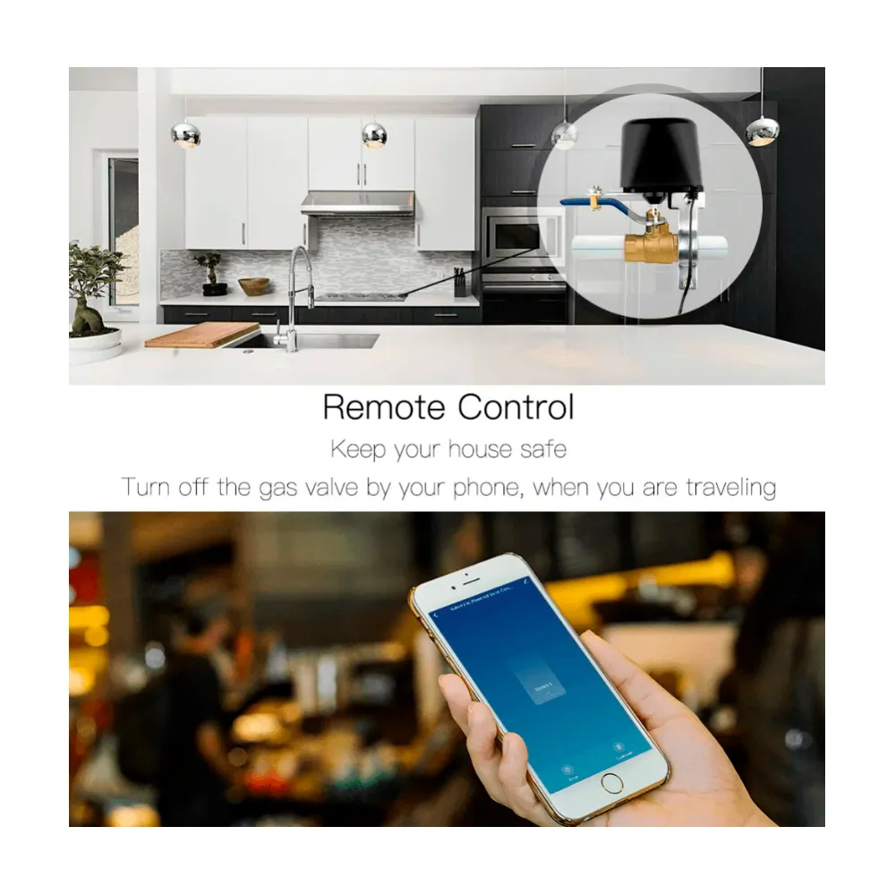 Умный водяной клапан MOES WiFi Smart Water Valve WV-LZ-BK