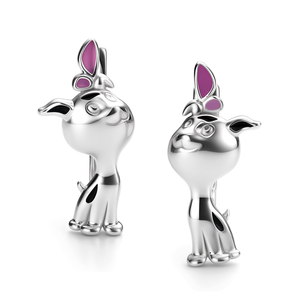 Серьги из серебра с эмалью