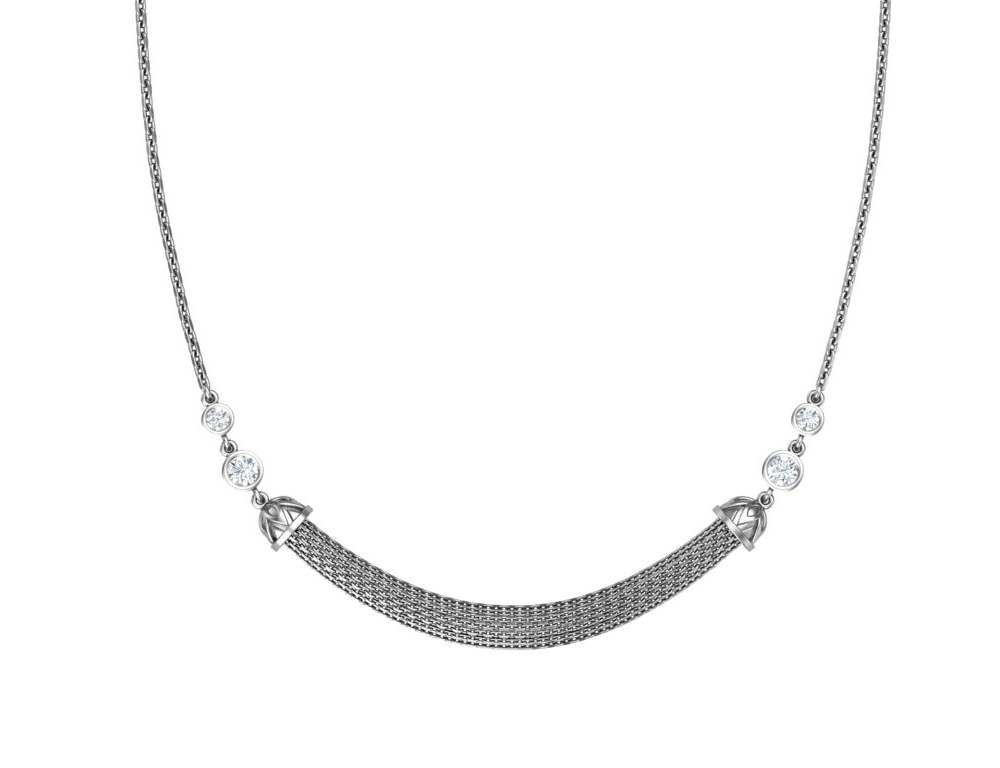 Колье из серебра