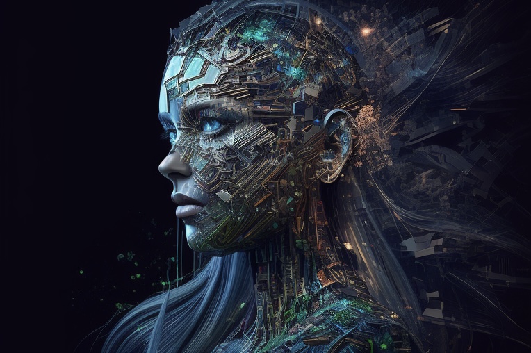 created by a neural network