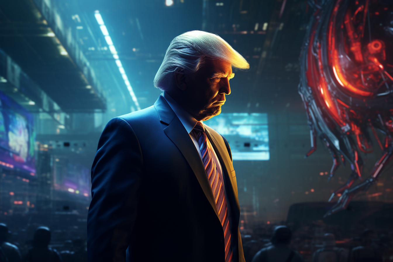 «Биткойн — дополнительная форма валюты» — Дональд Трамп // Иллюстрация: Midjourney