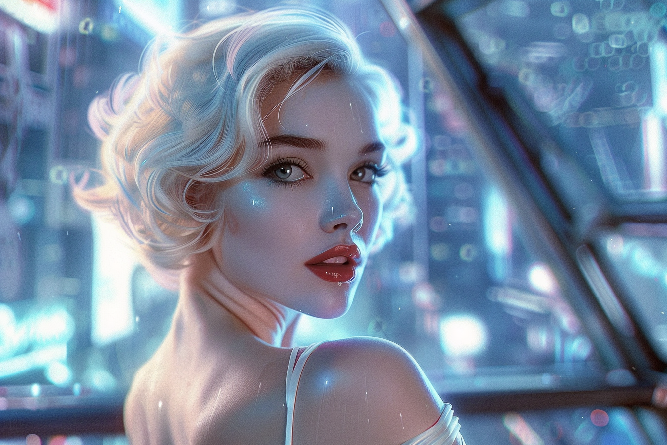Soul Machines представил цифровую версию Мэрилин Монро // Иллюстрация: Midjourney