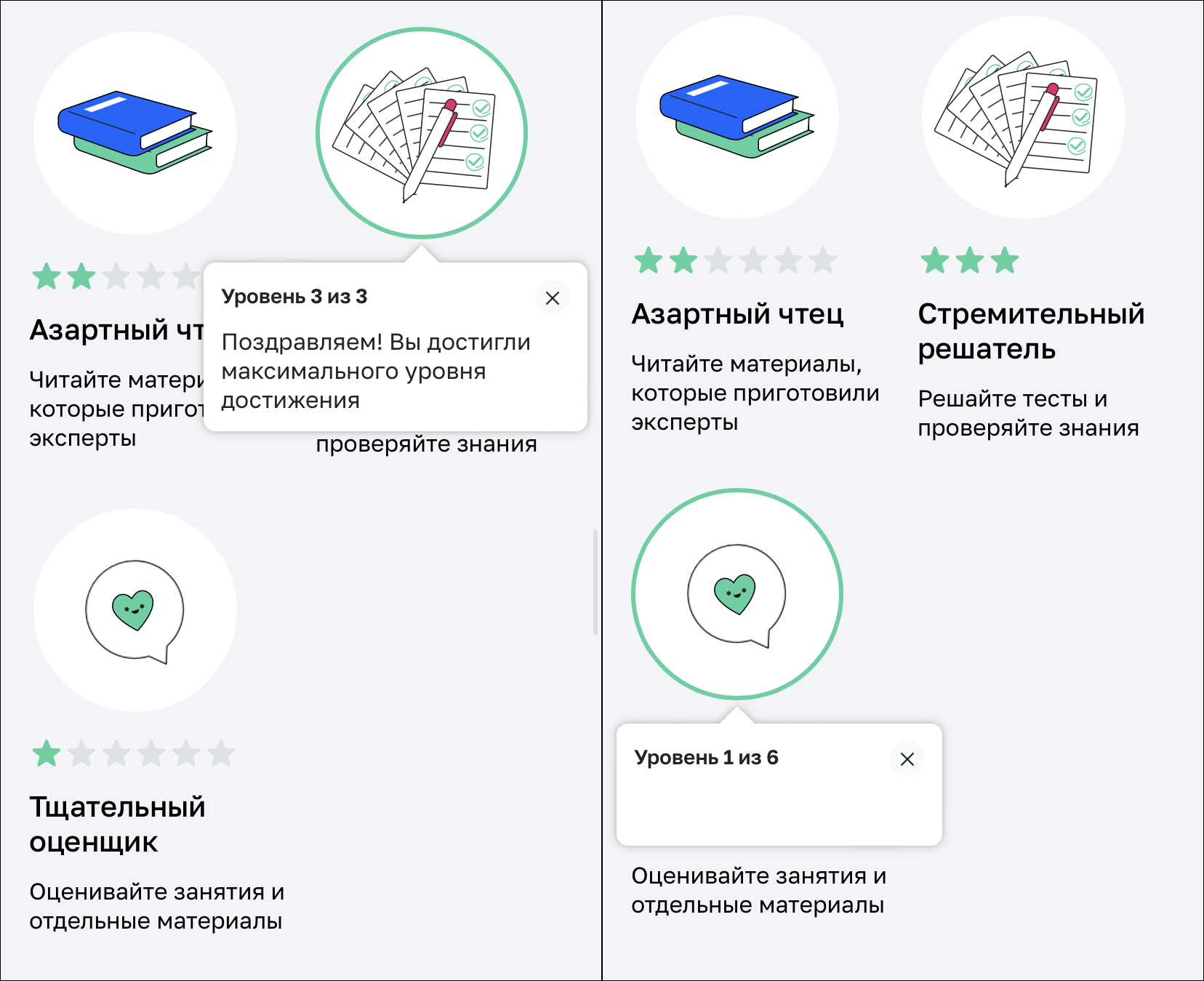 Игровые элементы на платформе неология // Источник: Gamification Now