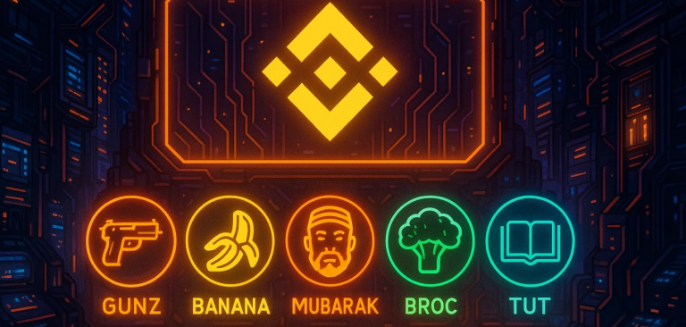 Binance листит GUNZ, BANANA, MUBARAK, BROCCOLI и TUT