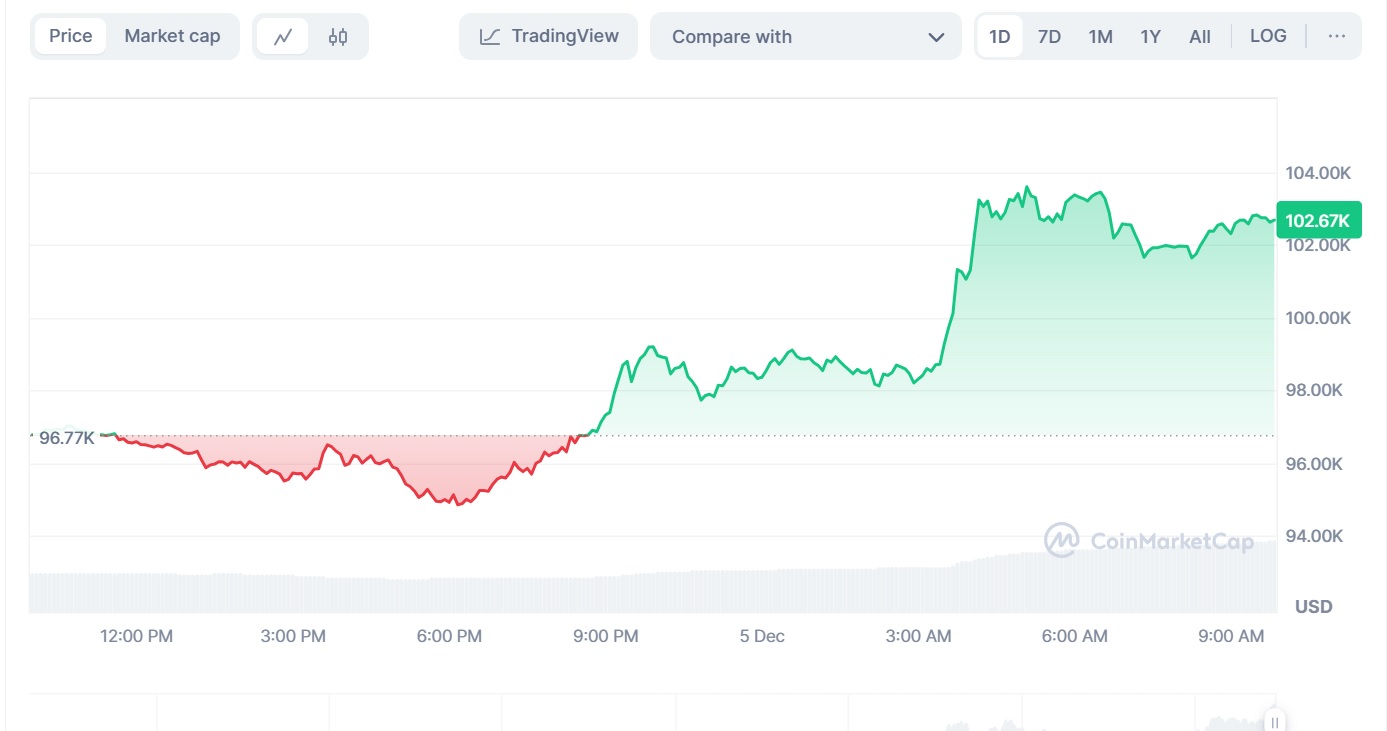 График стоимости Bitcoin (BTC) к USD. Источник: Coinmarketcap