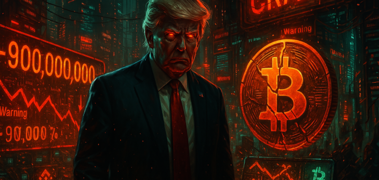 Черный понедельник: Рынок снова падает из-за тарифов Трампа, ликвидации превысили $900 млн