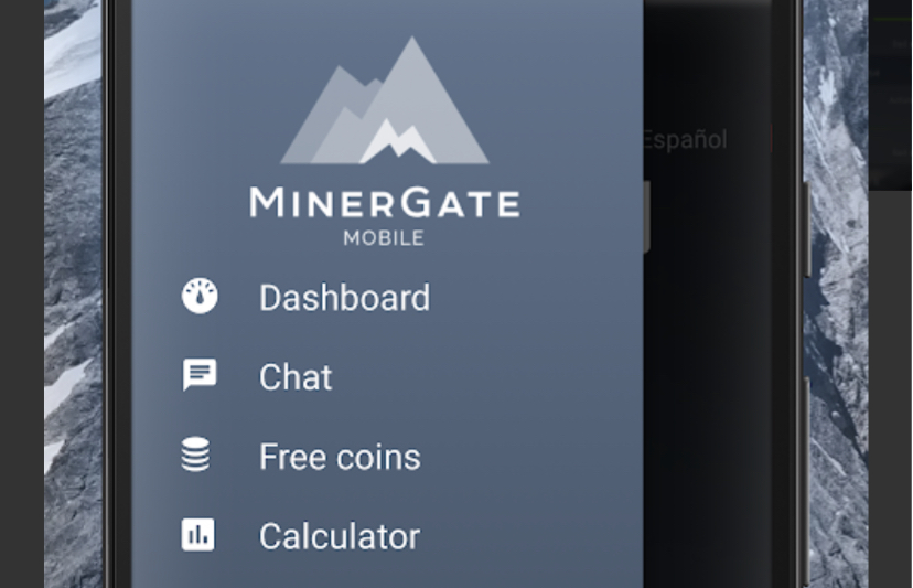 Стартовая страница MinerGate // Источник: Aptoide App