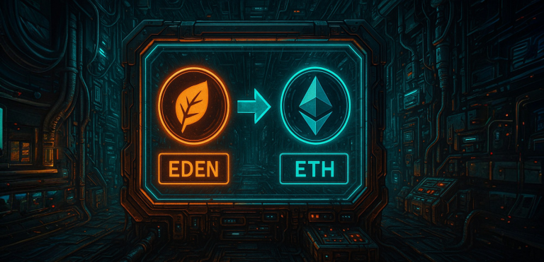 Eden Network закрывается. Пользователям предлагают обменять токены EDEN на ETH