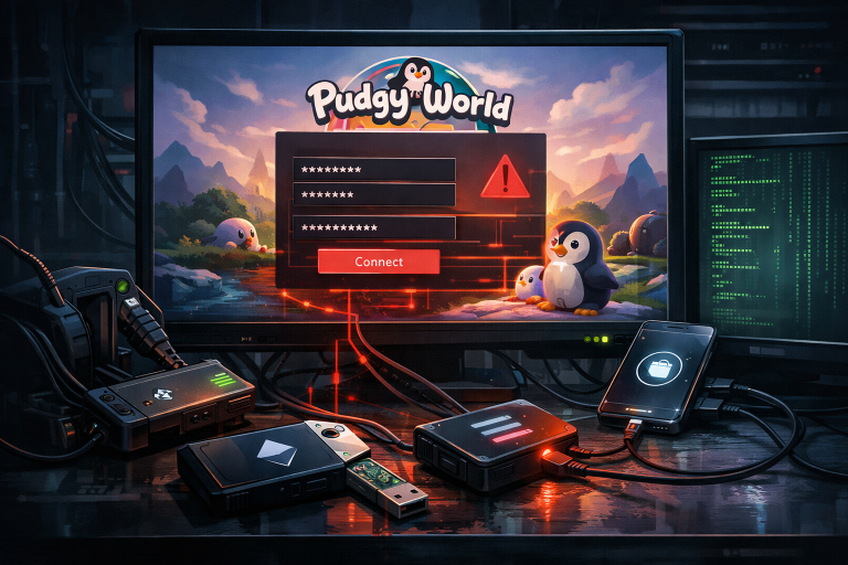 Фейковый сайт Pudgy World ворует данные пользователей