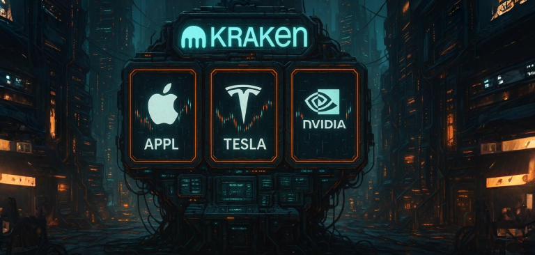 Kraken запустит круглосуточную торговлю токенизированными акциями Apple, Tesla и Nvidia