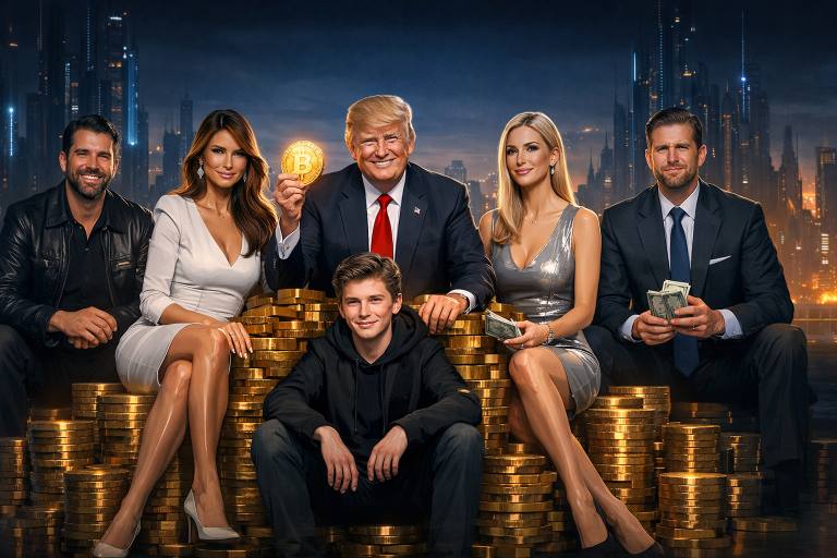 Крипта принесла семье Трампа $1,4 млрд за первый год второго срока — Bloomberg
