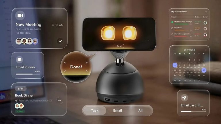 На выставке CES 2026 компания KEYi Robot продемонстрировала устройство Loona DeskMate
