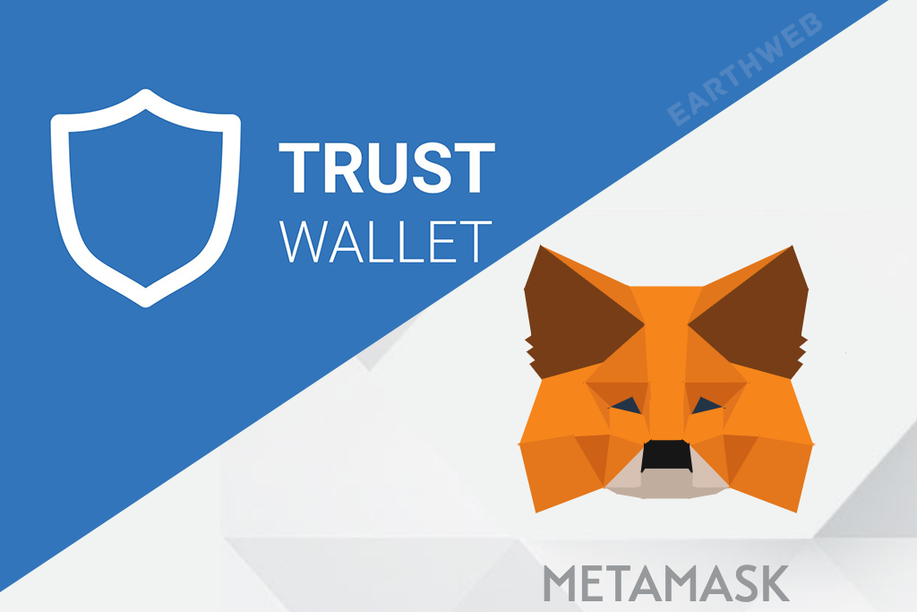 Популярные мобильные криптокошельки Trust Wallet и MetaMask