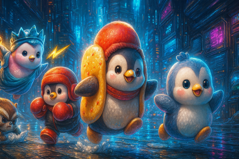 Игра Pudgy Penguins преодолела отметку в миллион скачиваний