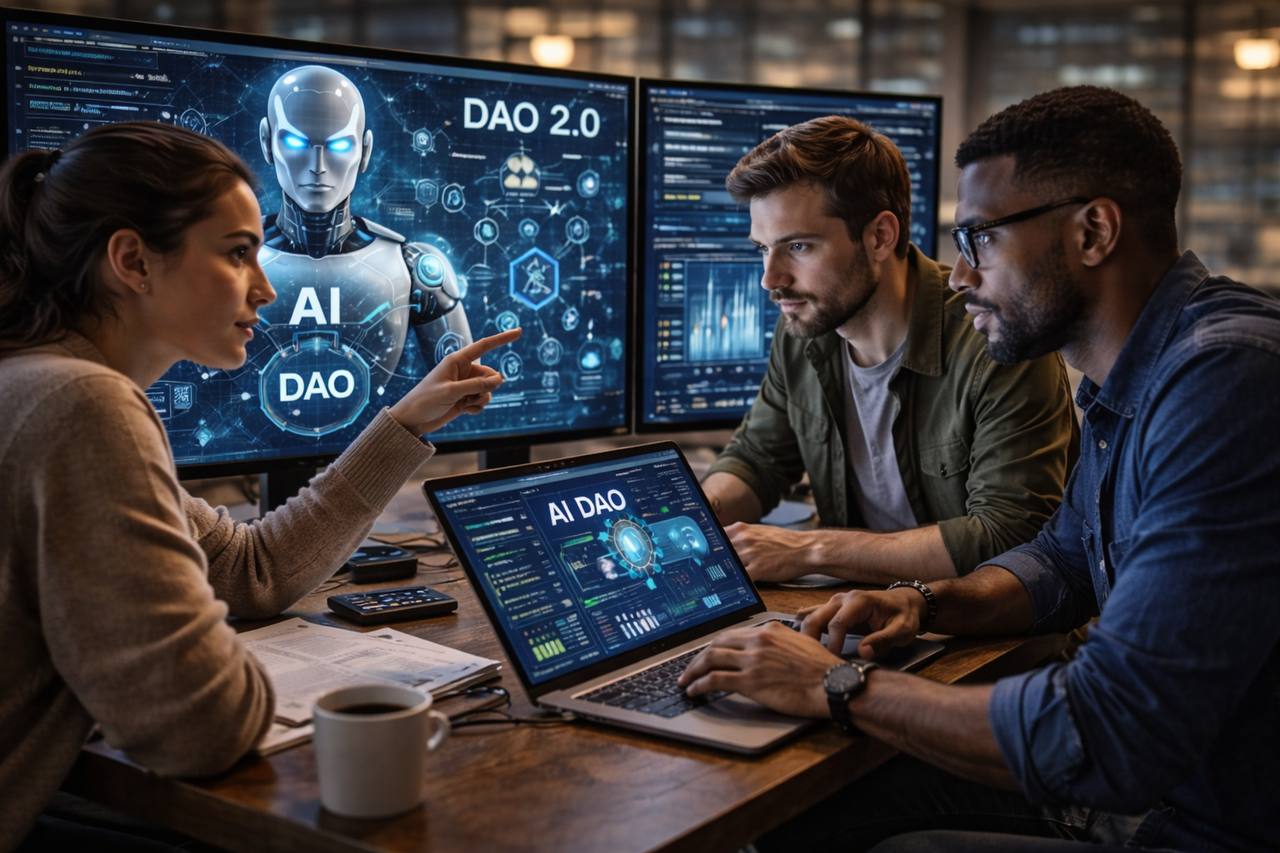 Как ИИ автоматизирует управление DAO // Иллюстрация: Midjourney