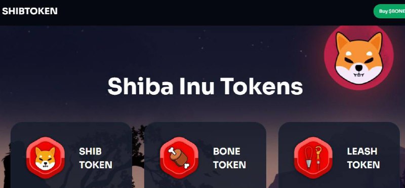 Стартовая страница Shiba Inu Token // Источник: Shiba Inu Token