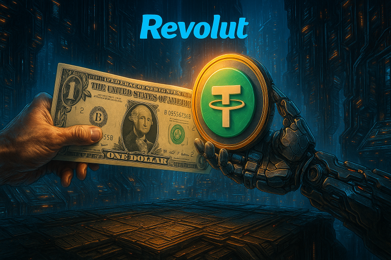 Revolut убрала комиссии за обмен доллара на стейблкоины