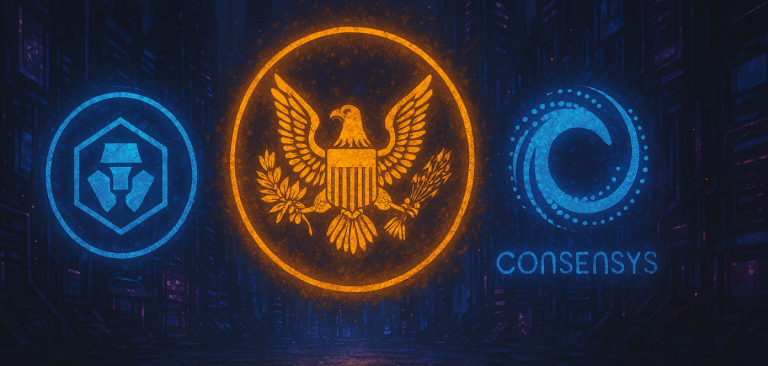 SEC отказывается от исков против Crypto.com, Kraken и Consensys