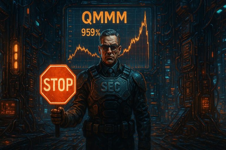 SEC приостановила торги акциями QMMM после роста котировок на 959% – подробности