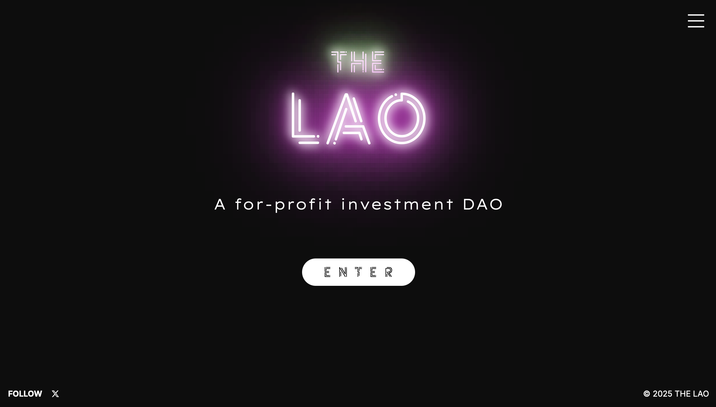 Стартовая страница The LAO // Источник: The LAO