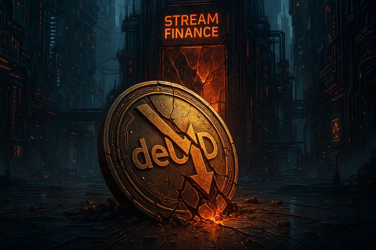 Стейблкоин deUSD рухнул на 98% после краха Stream Finance