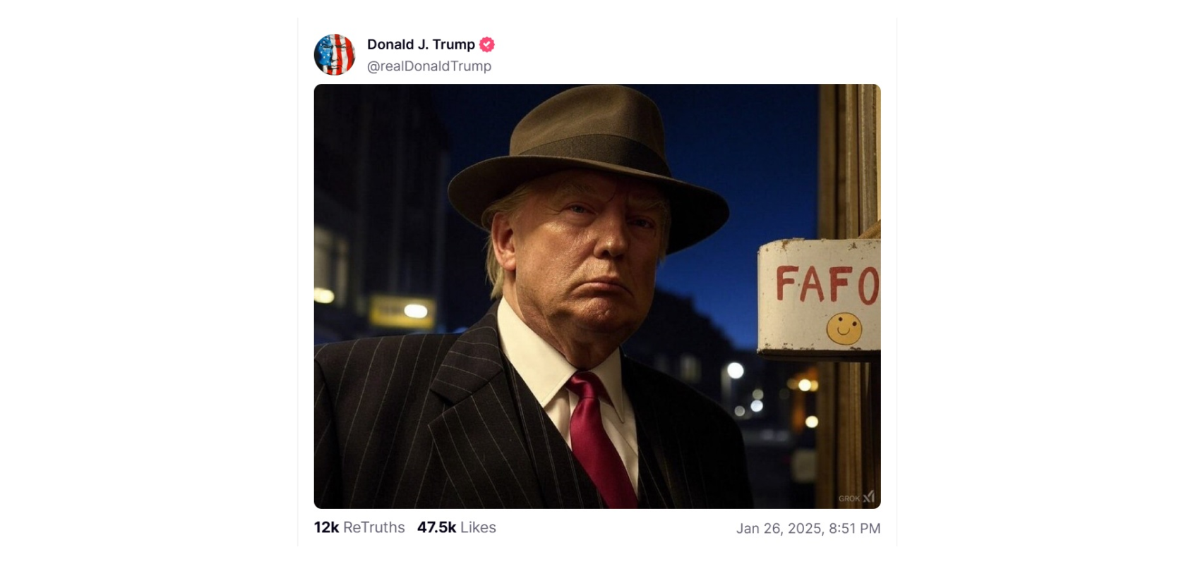 Пост Трампа. Источник: Truth Social
