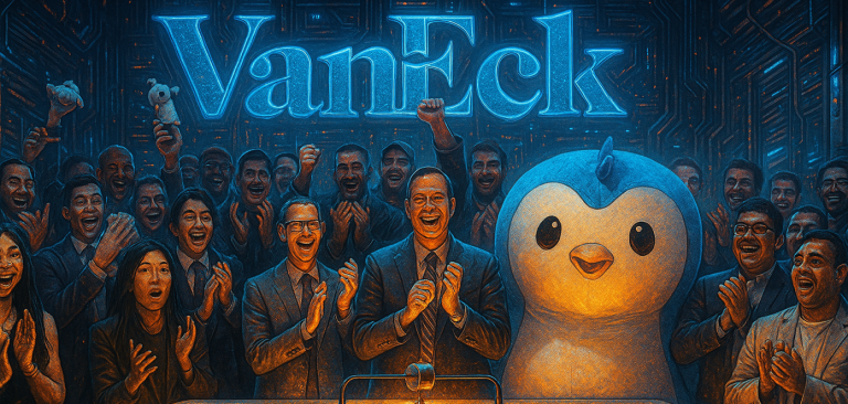 VanEck и Pudgy Penguins открыли торги на Nasdaq