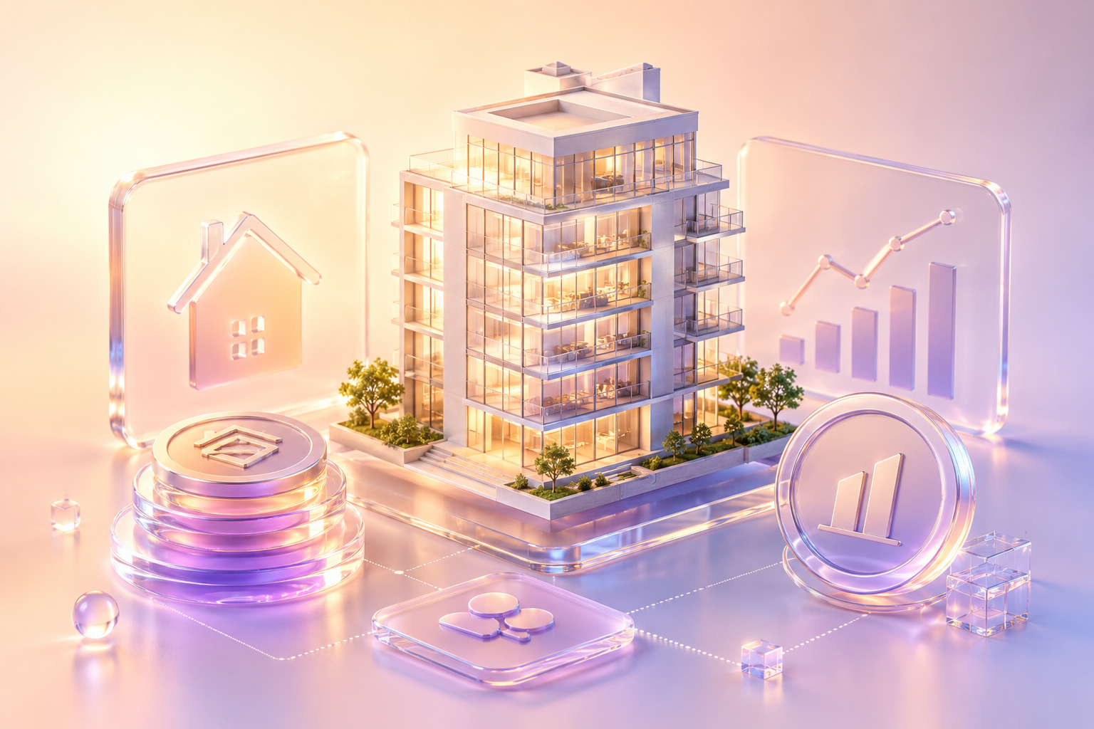RWA позволяет использовать недвижимость как цифровой залог // Источник: Midjourney