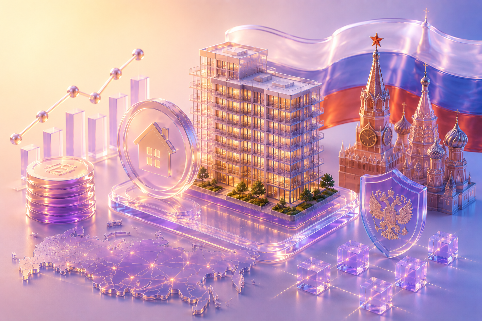 Как работает токенизация недвижимости в России // Источник: Midjourney