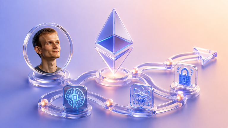 Виталик Бутерин обновил дорожную карту Ethereum с акцентом на ИИ и квантовую защиту
