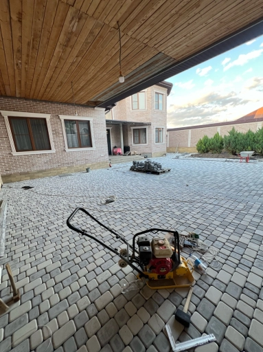 Укладка брусчатки