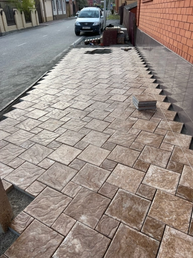 Укладка брусчатки