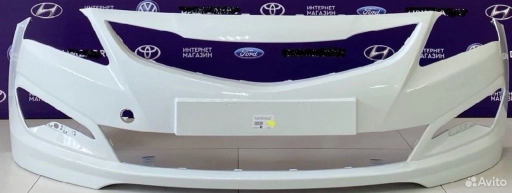 Бампер передний hyundai solaris 2015 белый